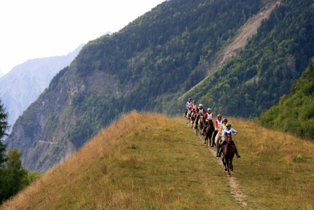 Riding on mountain trails 2